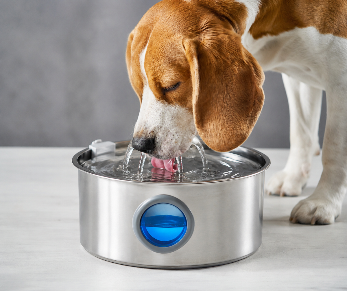 Fuente de Agua para Mascotas de Acero Inoxidable 3.2L | Deterrajaras