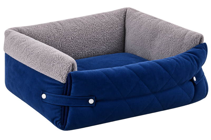 Cama Plegable para Mascotas con Manta Desmontable