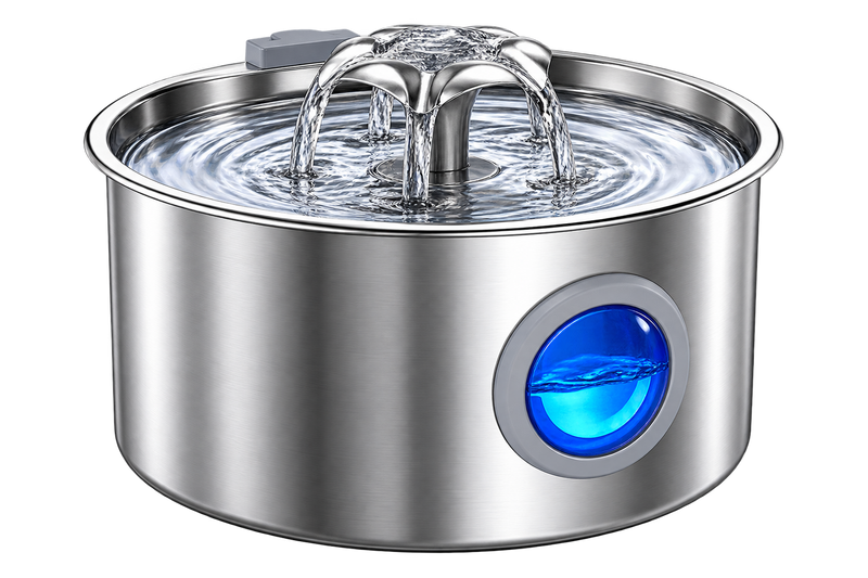 Fuente de Agua para Mascotas de Acero Inoxidable 3.2L | Deterrajaras
